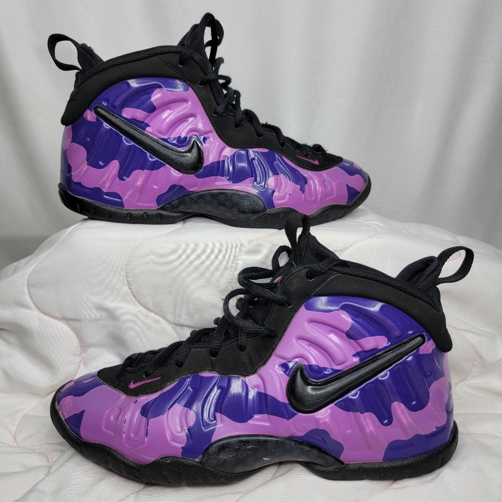 NIKE LITTLE POSITE PRO (GS) BLCK/COURT PURPLE [644792 012] SIZE 5Y